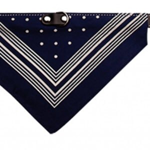 Zgarda din piele, cu bandana, rezistenta, 35 cm x 1.2 cm